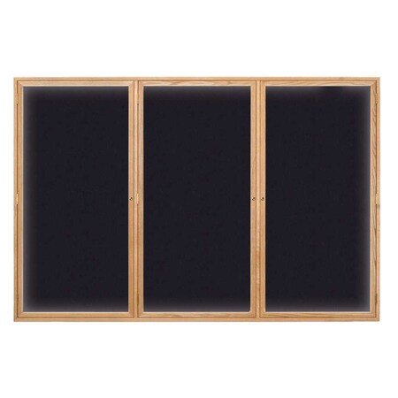 United Visual Products Open Faced Traditional Rounded Corkboard UV640ARC-GOLD-DRKSPR